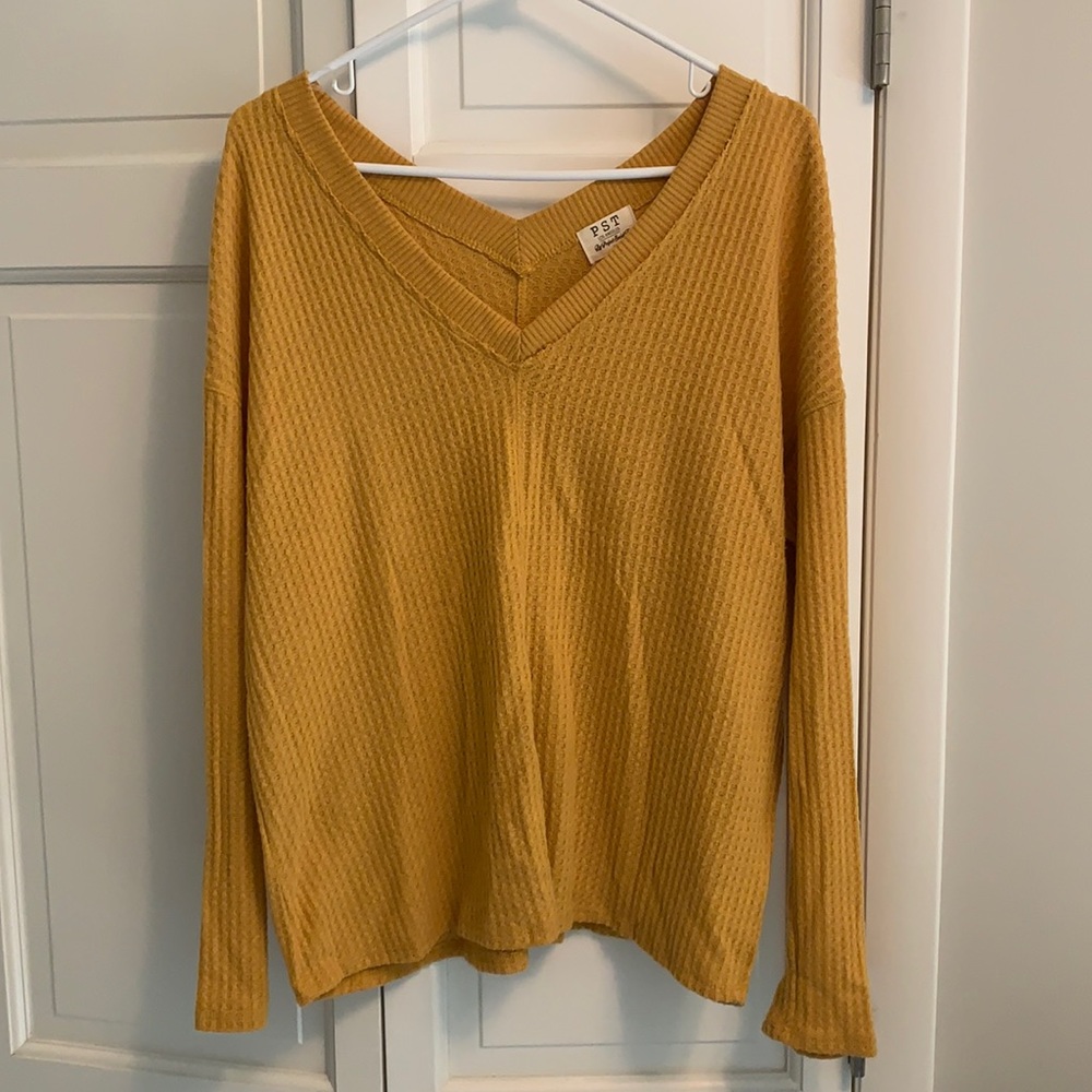 Golden yellow sweater! Like new!